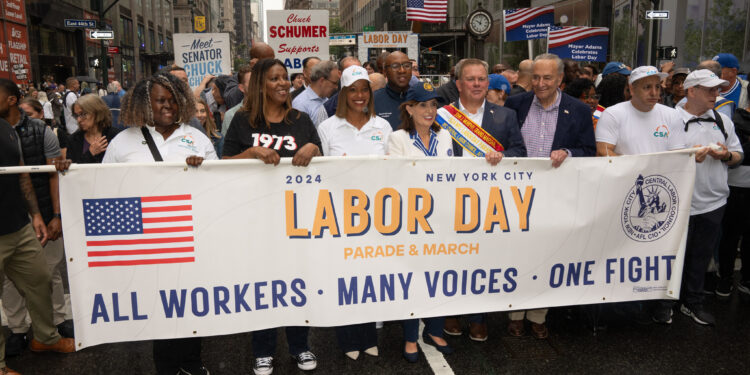 Governor Hochul Signs Worker-Protection Laws at Labor Day Parade