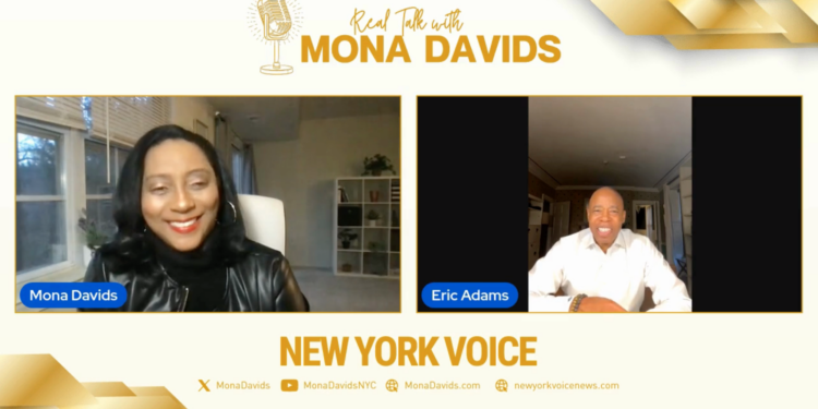 Mayor Adams Talks New York City’s Issues in Exclusive ‘Real Talk with Mona Davids’